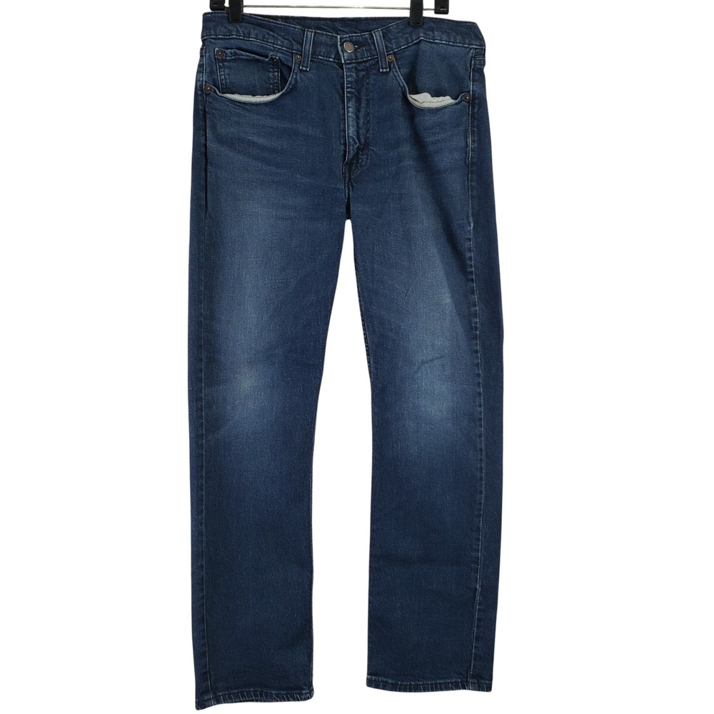 Levi's 514 Straight Fit Jeans Mens 34x30 (fits 34x29) Blue Denim Casual Classic